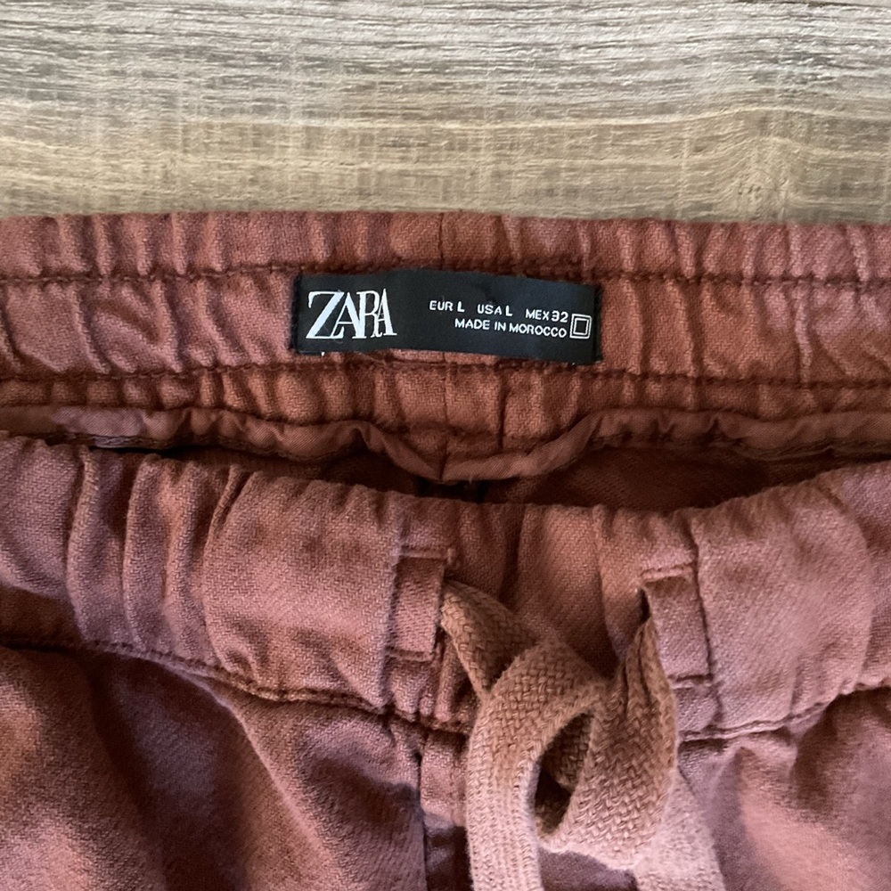 Zara 100% Cotton Casual Woman’s Pants Size Large